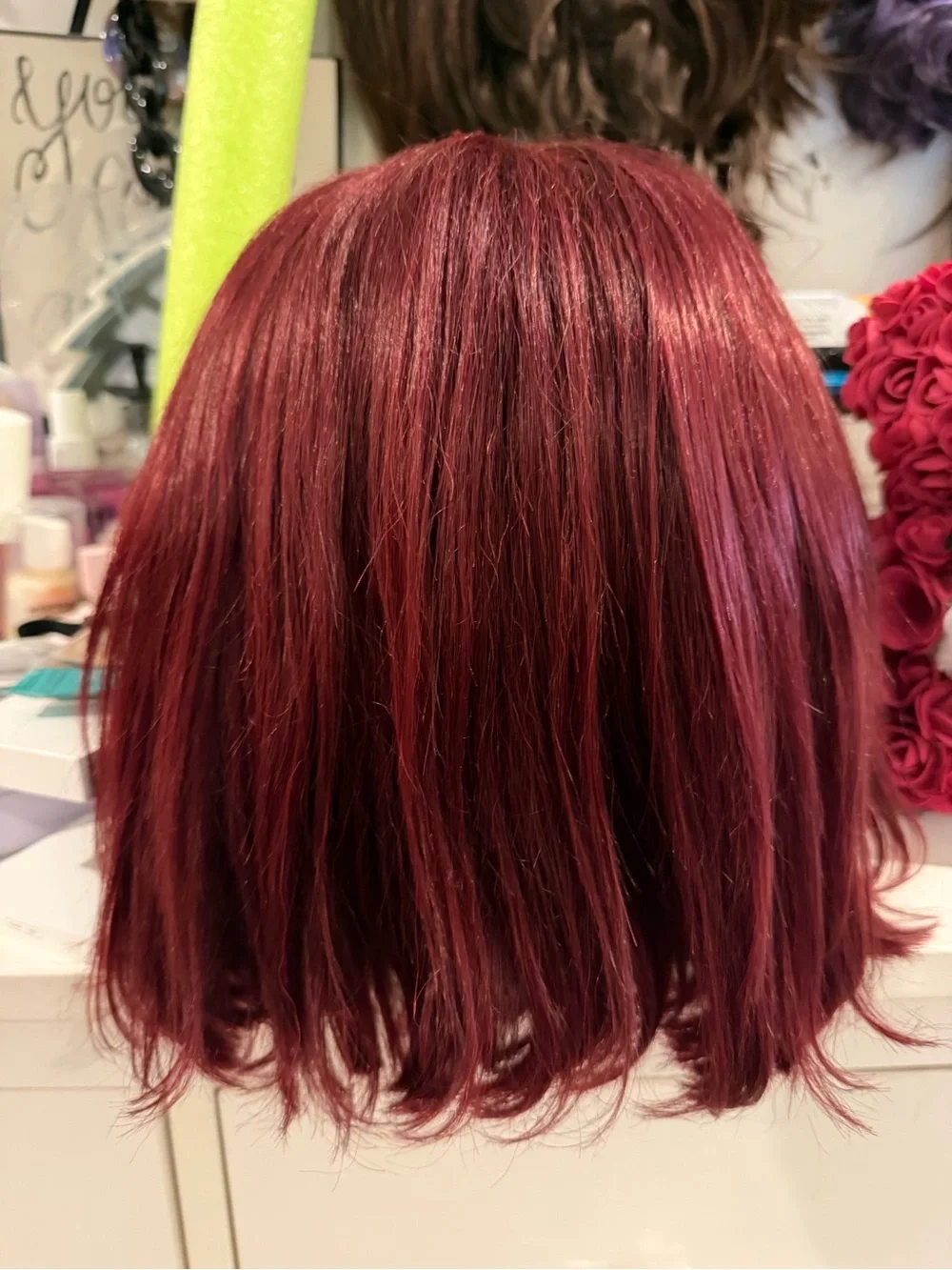 Deep Burgundy Lace Front Wig - Women Hair